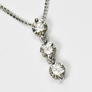 スリーストーンダイヤモンドネックレス -ジュエリー通販 スリーストーンダイヤモンドネックレス -ジュエリー通販