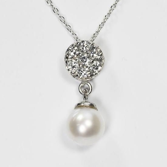 花珠真珠 6mm珠 ダイヤモンド0.2ct ミステリアスフラワー&パール