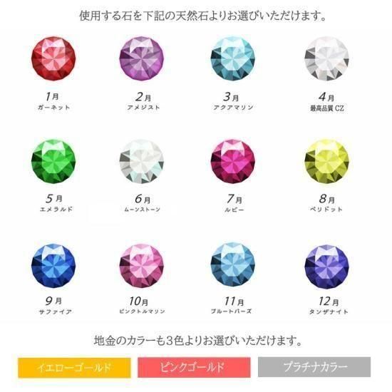絆田製作所 選べる誕生石＆地金カラー 誕生石ソリティアネックレス