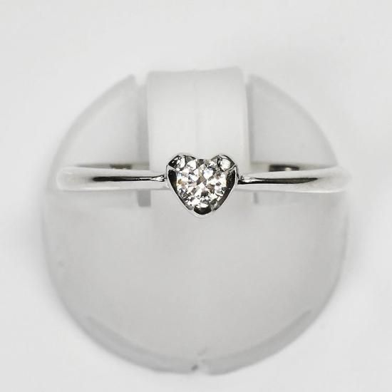 婚約指輪 プラチナ・ダイヤモンド0.1ct（SIクラス・鑑別書カード