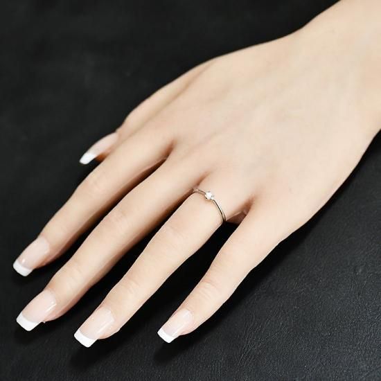婚約指輪 プラチナ・ダイヤモンド0.1ct(SIクラス・鑑別書カード 婚約指輪 プラチナ・ダイヤモンド0.1ct(SIクラス・鑑別書カード