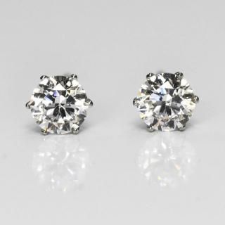 Amazon | pt900 天然 アクアマリン 3.0mm ピアス ペア プラチナ
