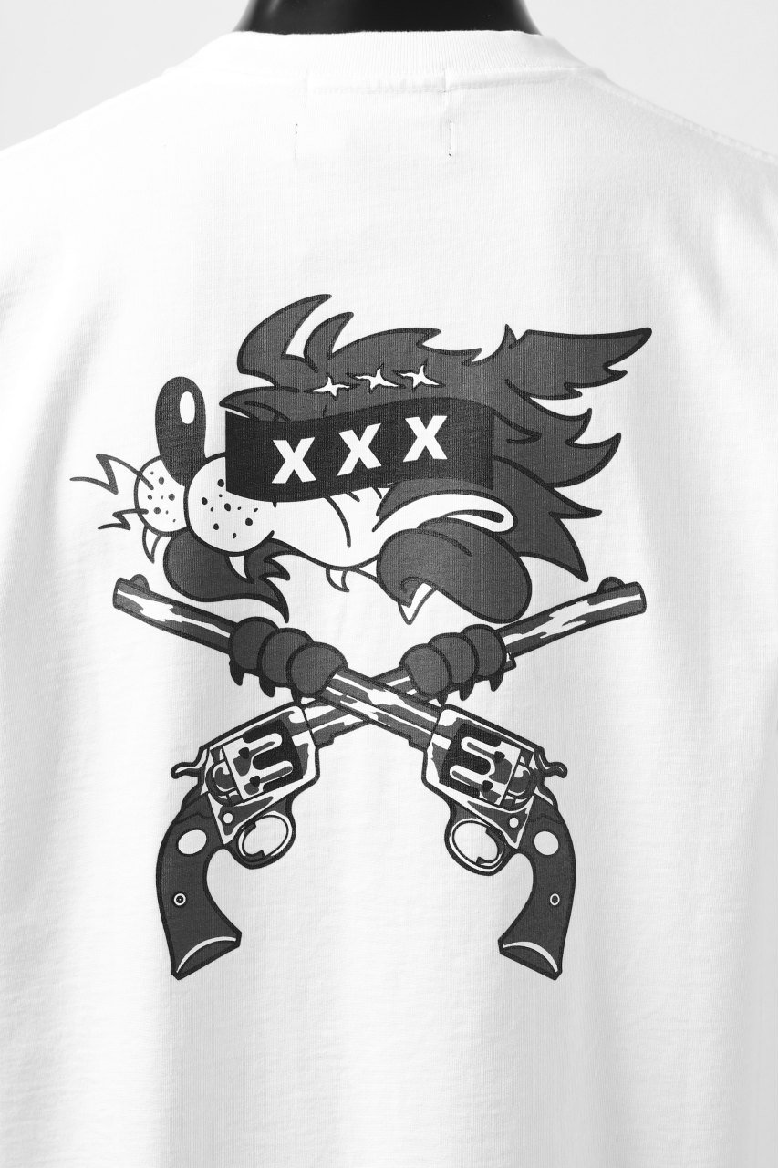God selection xxx roar guns コラボ刺繍ジップパーカー