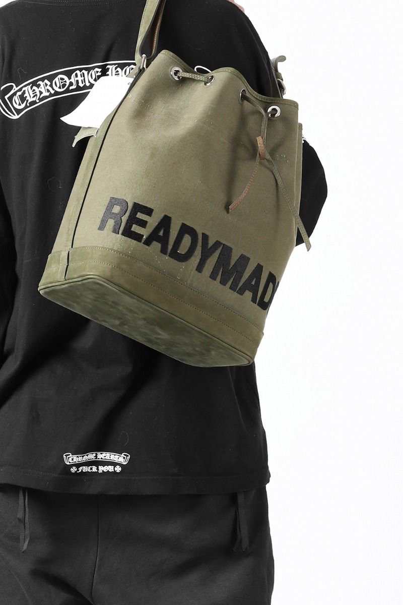 READYMADE DRAWSTRING BAG (KHAKI #B) 商品ページ - K's Clothing