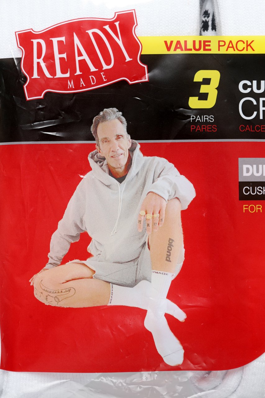 READYMADE 3P CREW SOCKS (WHITE) 商品ページ - K's Clothing ONLINE STORE