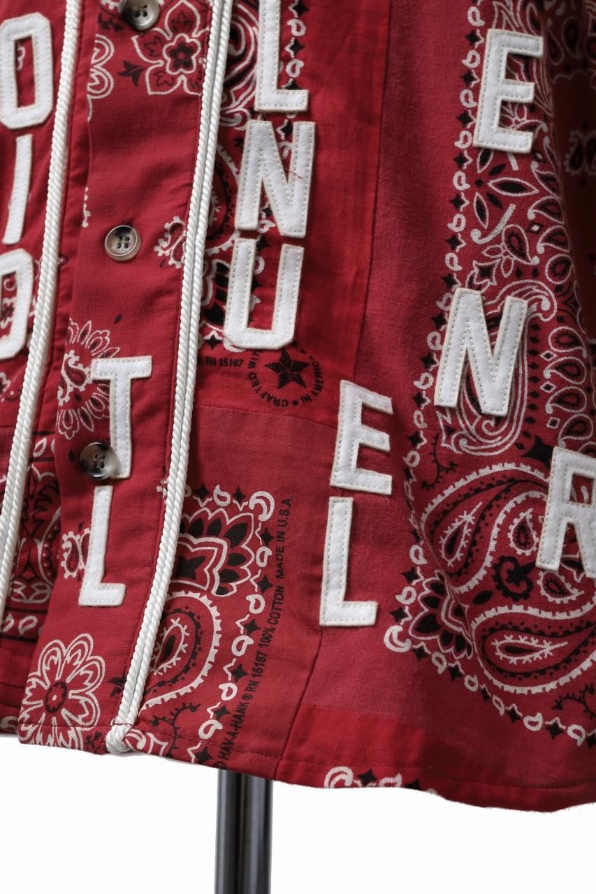 READYMADE BANDANA BASEBALL SHIRT (RED ASORT #B) 商品ページ