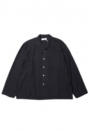 <img class='new_mark_img1' src='https://img.shop-pro.jp/img/new/icons20.gif' style='border:none;display:inline;margin:0px;padding:0px;width:auto;' />marka SIDE SLIT OPEN COLLAR SHIRT (BLACK)