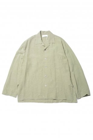 <img class='new_mark_img1' src='https://img.shop-pro.jp/img/new/icons20.gif' style='border:none;display:inline;margin:0px;padding:0px;width:auto;' />marka SIDE SLIT OPEN COLLAR SHIRT (GREEN)