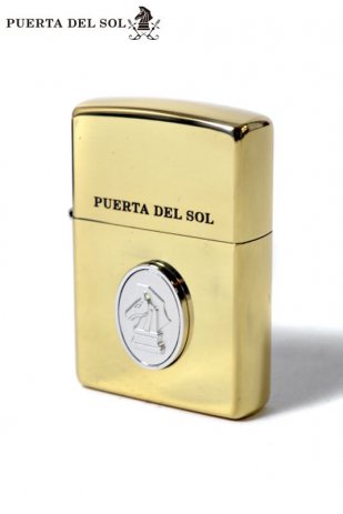 <img class='new_mark_img1' src='https://img.shop-pro.jp/img/new/icons20.gif' style='border:none;display:inline;margin:0px;padding:0px;width:auto;' />PUERTA DEL SOL Zippo Lighter (GOLD)