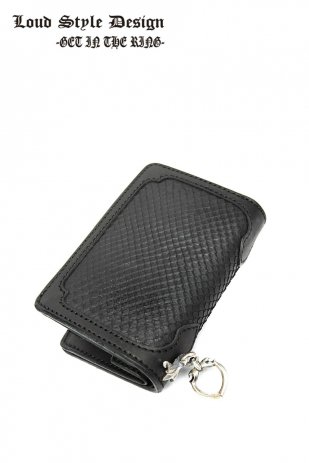 <img class='new_mark_img1' src='https://img.shop-pro.jp/img/new/icons8.gif' style='border:none;display:inline;margin:0px;padding:0px;width:auto;' />L.S.D GET IN THE RING Python LEATHER WALLET "PAINKILLER"