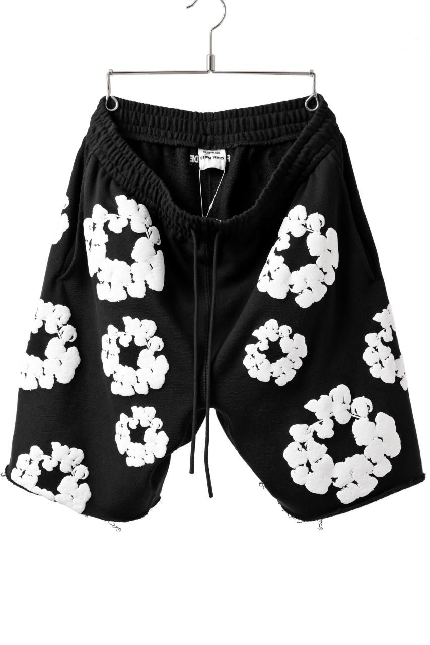 READYMADE x DENIM TEARS COTTON WREATH SWEAT SHORTS (BLACK READYMADE x DENIM TEARS COTTON WREATH SWEAT SHORTS (BLACK