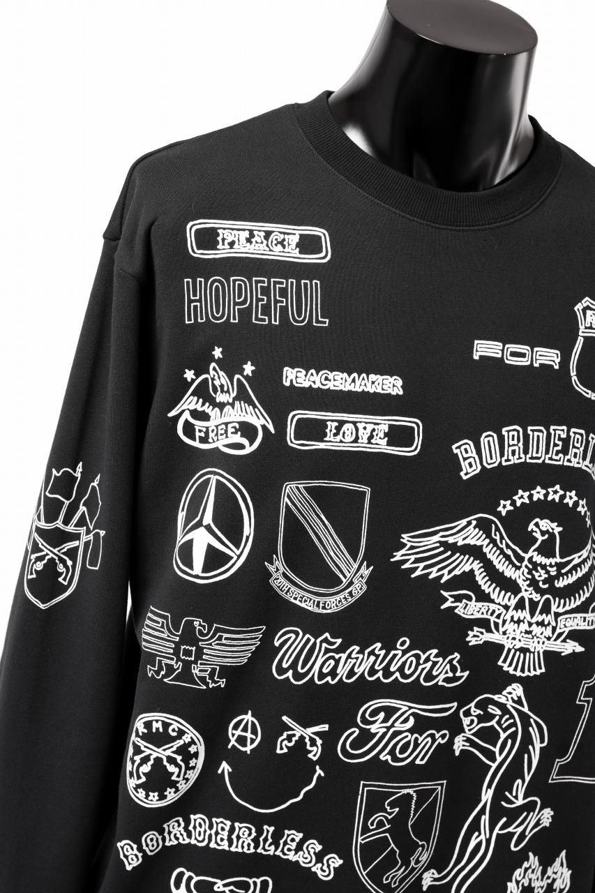 roarguns CORDURA FLEECE LS WP SWEAT TOP (BLACK) 商品ページ