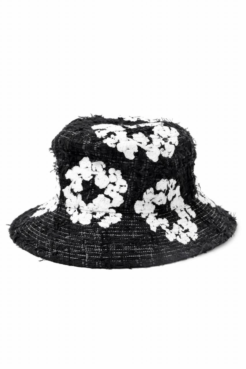 READYMADE x DENIM TEARS COTTON WREATH TWEED BUCKET HAT (BLACK)商品