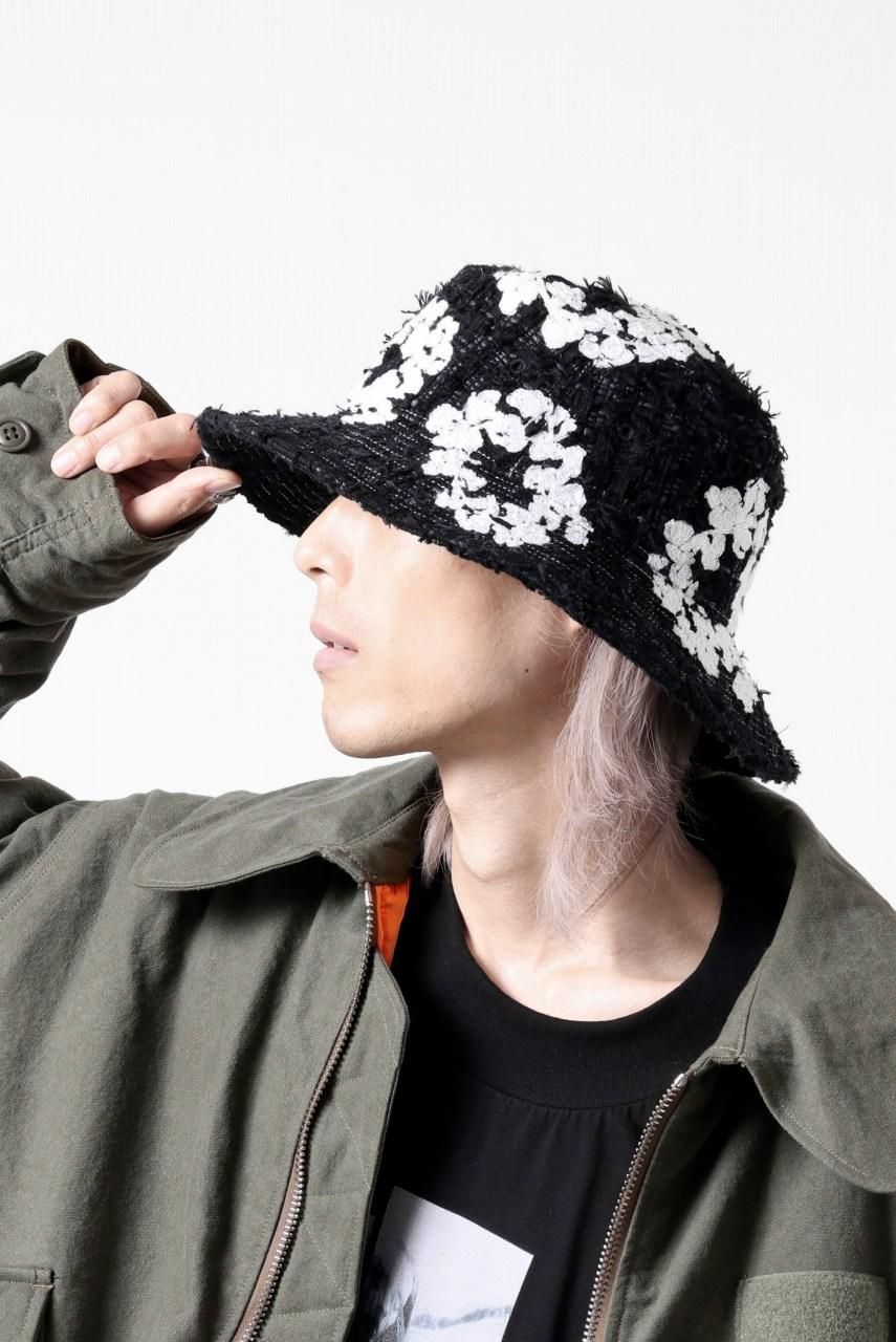 READYMADE x DENIM TEARS COTTON WREATH TWEED BUCKET HAT (BLACK)商品