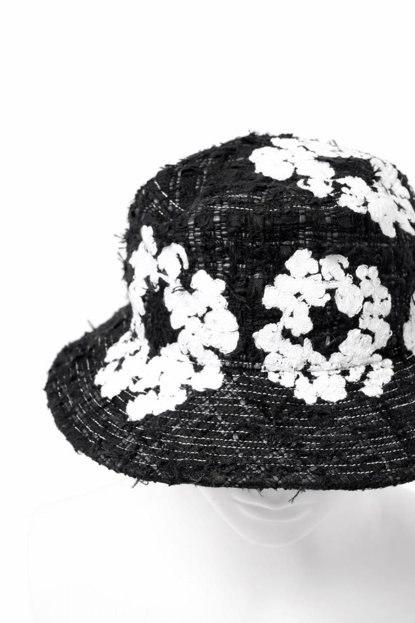 READYMADE x DENIM TEARS COTTON WREATH TWEED BUCKET HAT (BLACK)商品