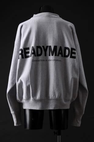 READYMADE MOCK NECK SWEAT SHIRT (GRAY)