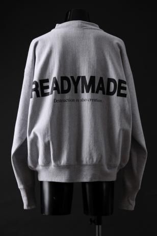 READYMADE MOCK NECK SWEAT SHIRT (GRAY)