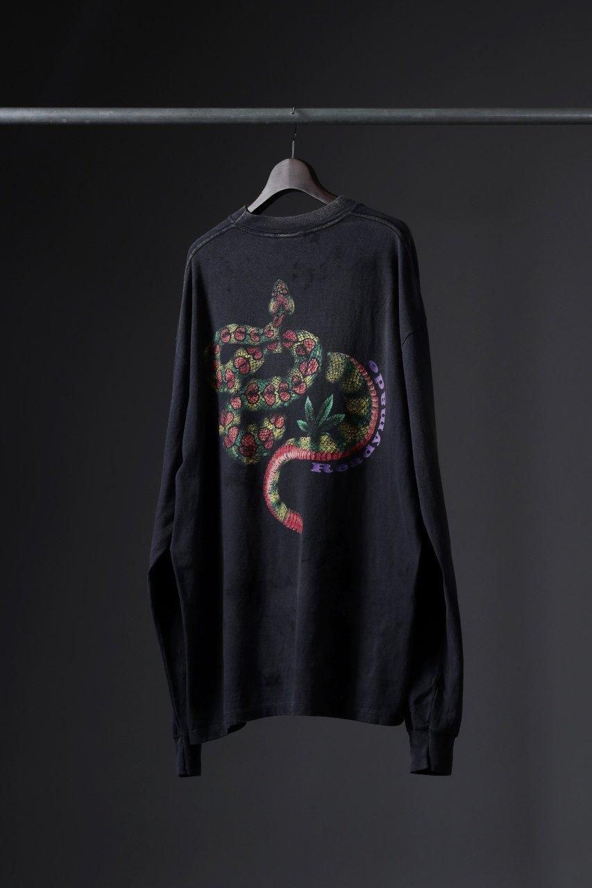 READYMADE L/S T-SHIRT SNAKE (BLACK)商品ページ - K's Clothing