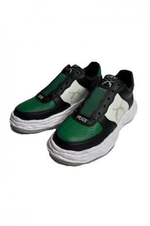 <img class='new_mark_img1' src='https://img.shop-pro.jp/img/new/icons8.gif' style='border:none;display:inline;margin:0px;padding:0px;width:auto;' />roarguns x MAISON MIHARA YASUHIRO SNEAKER (GREEN x WHITE)
