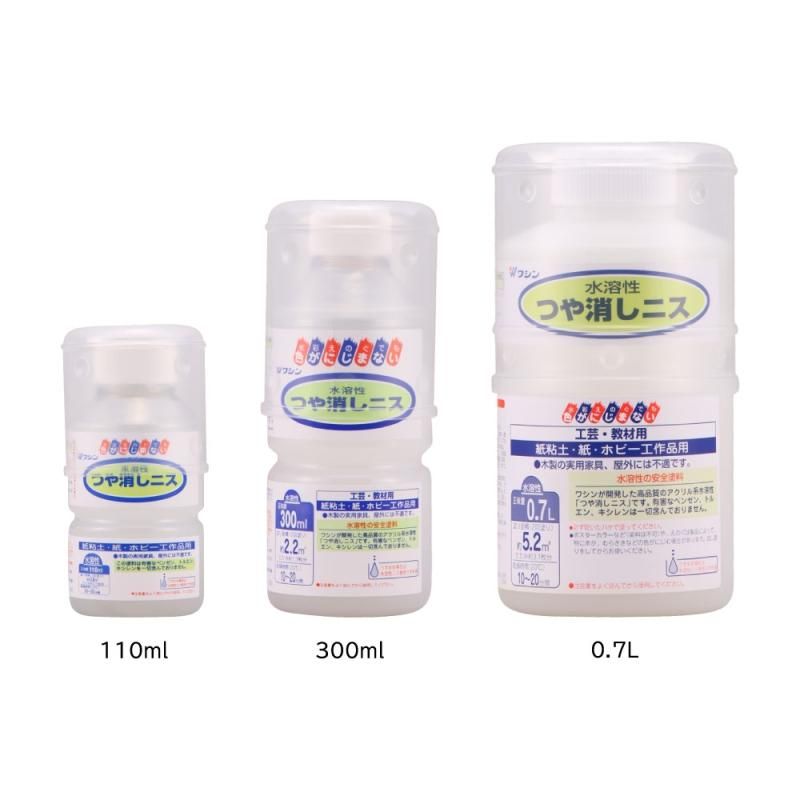 ワシン 水溶性つや消しニス 0.7L | 紙粘土や紙にも塗れるニス - 株式