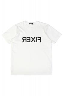 ڤͽFIXER (ե) FTS-03 Reverse Print Crew Neck T-shirt Сץ T WHITE (ۥ磻)
