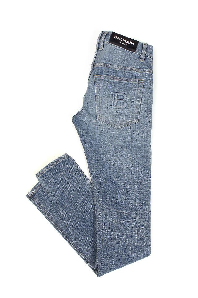 BALMAIN（バルマン）SKINNY COTTON SLIM CUT JEANS (スキニー コットン