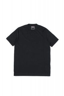 FEDELI (フェデリ) Crew Neck T-shirt ギザコットン Tシャツ BLACK (ブラック・36)