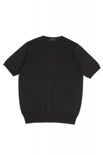 cuervo bopoha(クエルボ ヴァローナ) Oliver (オリバー)  GIZA87 56/3 ニットTシャツ BLACK (ブラック)