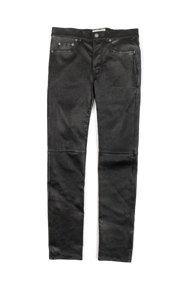 SAINT LAURENT (サンローラン) SKINNY-FIT STRETCH GRAIN LEATHER