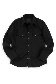 BACKLASH (Хåå) 9oz Stretch Denim Shirts ȥå ǥ˥ॷ BLACK (֥å) 