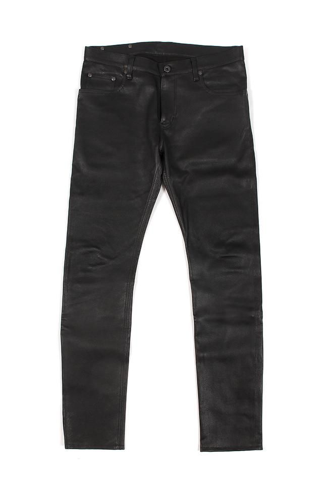 BACKLASH (バックラッシュ) Deerskin Stretch Pants ストレッチ レザー パンツ BLACK (ブラック) - Alto  e Diritto / ONLINE STORE