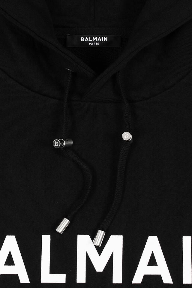 BALMAIN (バルマン) PRINTED HOODIE ロゴプリント コットン BALMAIN (バルマン) PRINTED HOODIE ロゴプリント コットン