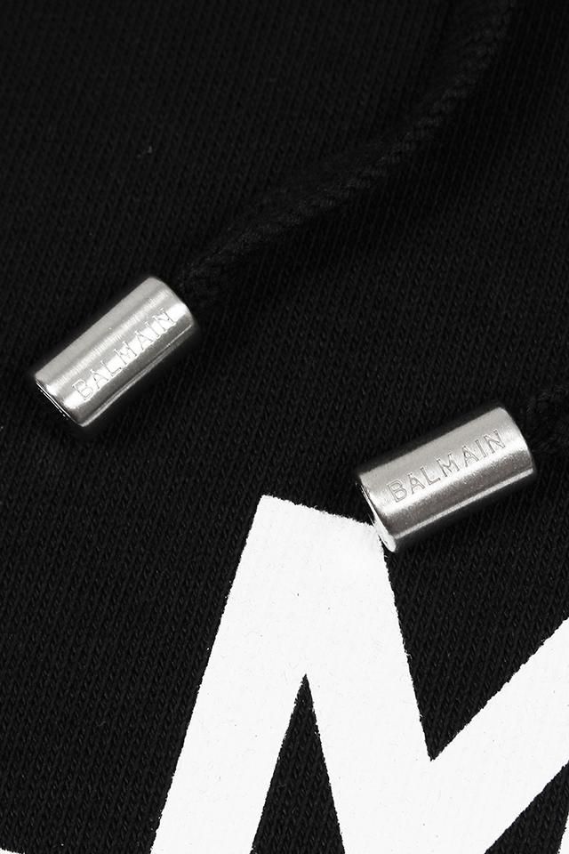 BALMAIN (バルマン) PRINTED HOODIE ロゴプリント コットン BALMAIN (バルマン) PRINTED HOODIE ロゴプリント コットン