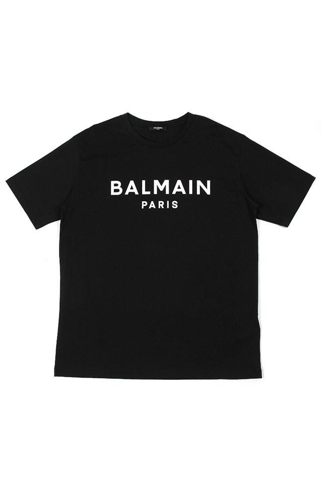 『BALMAIN』バルマン (L) ロゴプリントTシャツ