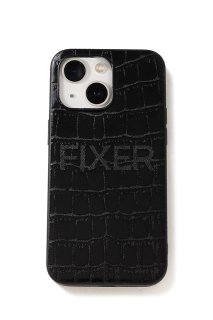 【ご予約】FIXER (フィクサー) iPhone Crocodile Case アイフォーン ケース ALL BLACK (オールブラック)