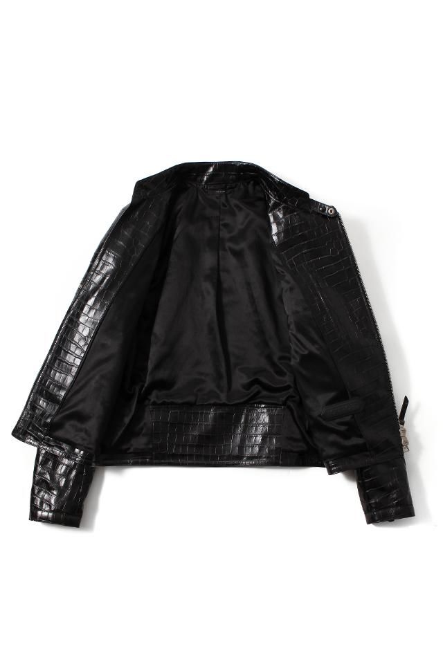 TOM FORD (トムフォード) PRINTED CROC ZIP BIKER エンボス TOM FORD (トムフォード) PRINTED CROC ZIP BIKER エンボス