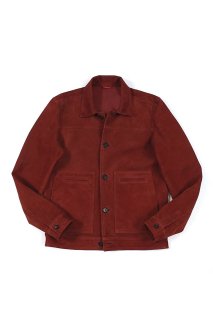 ISAIA () SHORT PORTOFINO (硼ȥݥȥե) LAMB SUEDE BLOUSON ॹ ֥륾 RED (åɡ270)