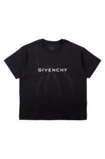 GIVENCHY (Х󥷡) Boxy fit t-shirt in cotton with reflective artwork ե쥯ƥ 롼եå T BLACK