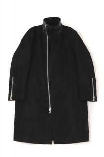 ڤͽPRISONER (ץꥺʡ) ID1994 CASHMERE STAND COLLAR COAT 925 SILVER ߥ BLACK (֥å)