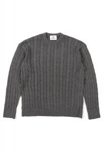 RIVORA () Linen Silk Wool Cable Pull-Over ͥ󥷥륯 ֥ 롼ͥå  GRAY (졼020)