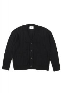 RIVORA () Linen Silk Wool Cable Cardigan ͥ󥷥륯 ֥ ǥ BLACK (֥å010)