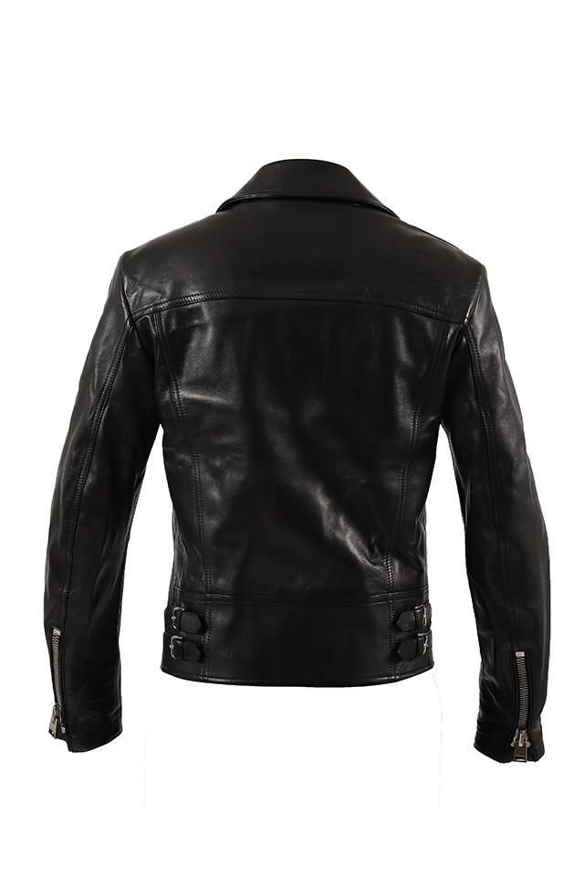 TOM FORD (トムフォード) NAPPA GRAIN LEATHER ASYMMETRIC BIKER TOM FORD (トムフォード) NAPPA GRAIN LEATHER ASYMMETRIC BIKER