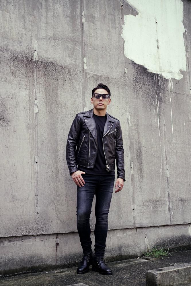 TOM FORD (トムフォード) NAPPA GRAIN LEATHER ASYMMETRIC BIKER TOM FORD (トムフォード) NAPPA GRAIN LEATHER ASYMMETRIC BIKER