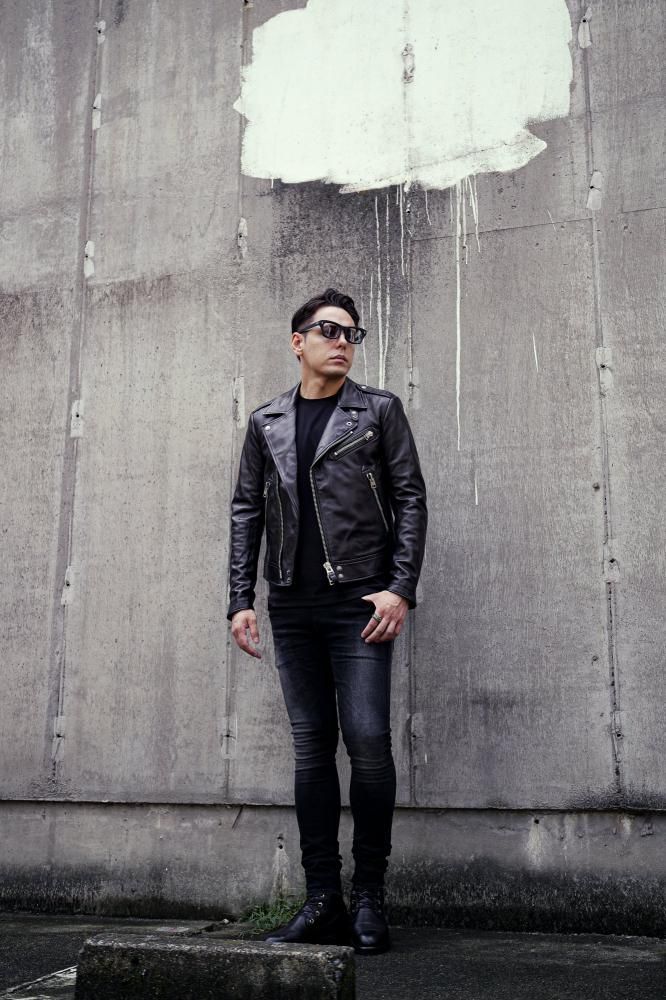 TOM FORD (トムフォード) NAPPA GRAIN LEATHER ASYMMETRIC BIKER TOM FORD (トムフォード) NAPPA GRAIN LEATHER ASYMMETRIC BIKER