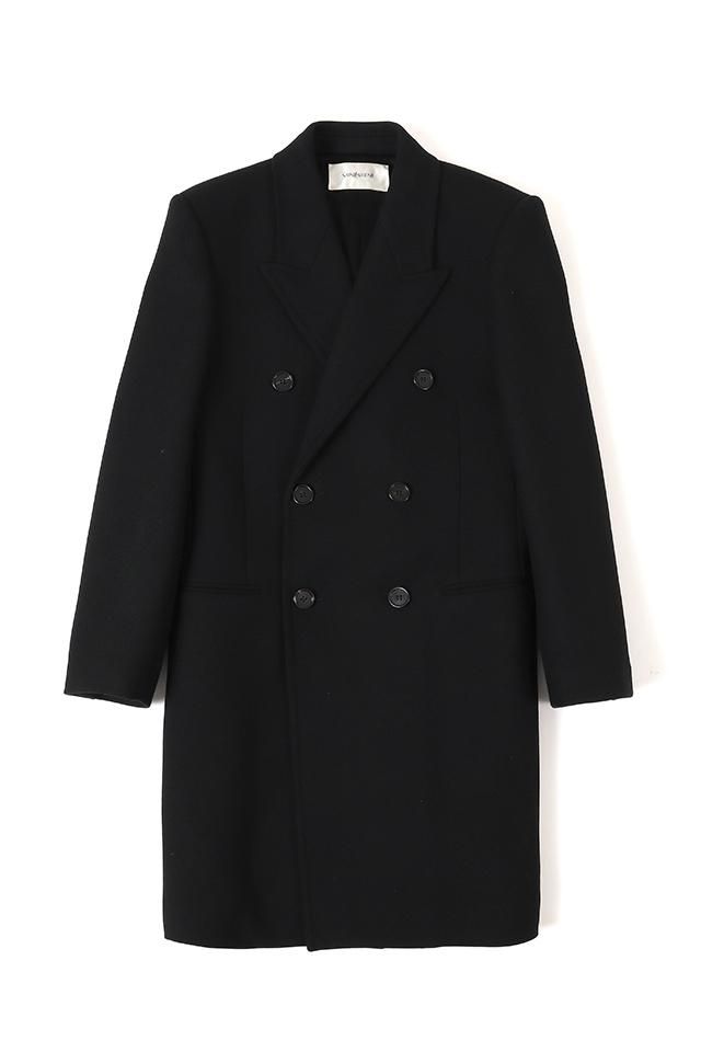 SAINT LAURENT (サンローラン) DOUBLE BREASTED WOOL COAT SAINT LAURENT (サンローラン) DOUBLE BREASTED WOOL COAT