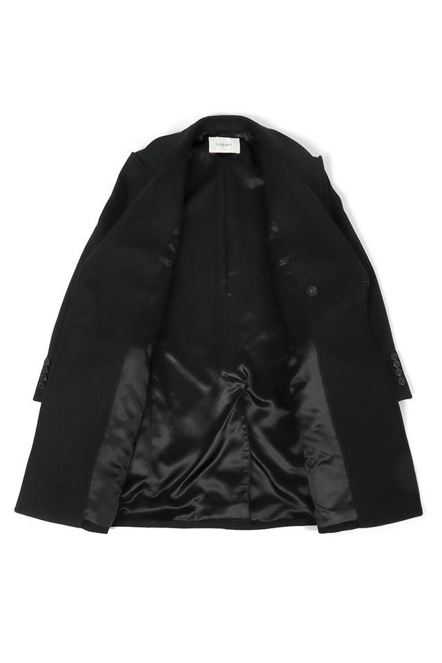 SAINT LAURENT (サンローラン) DOUBLE BREASTED WOOL COAT SAINT LAURENT (サンローラン) DOUBLE BREASTED WOOL COAT