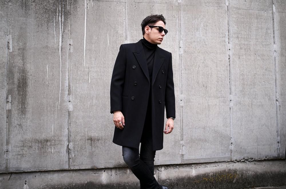 SAINT LAURENT (サンローラン) DOUBLE BREASTED WOOL COAT SAINT LAURENT (サンローラン) DOUBLE BREASTED WOOL COAT