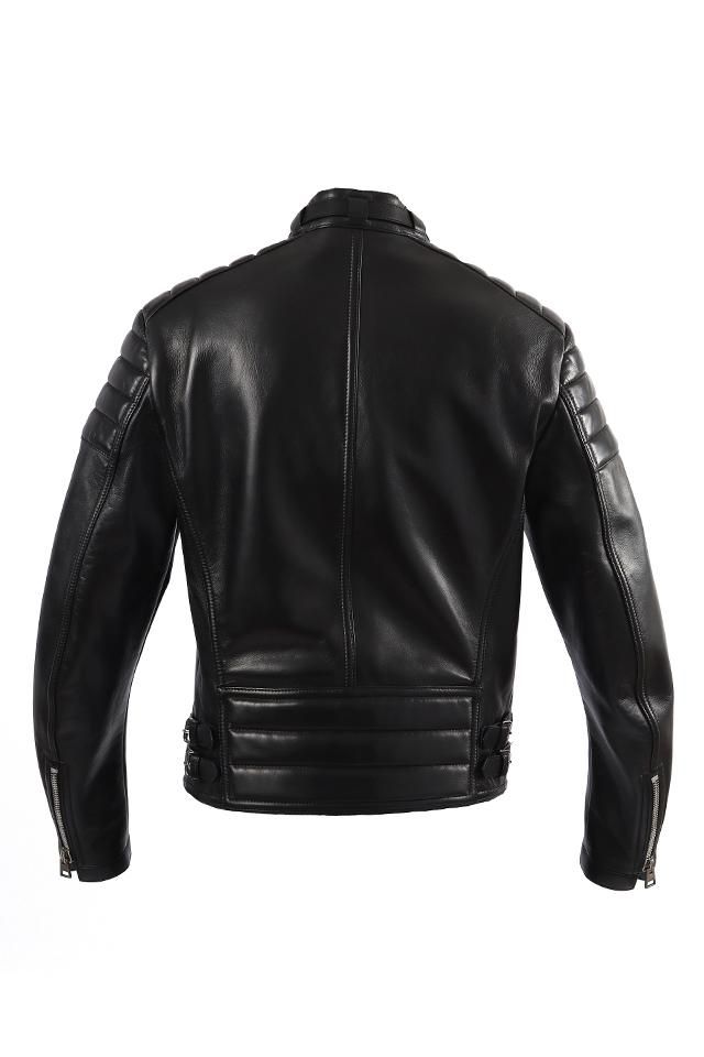 TOM FORD (トムフォード) NAPPA GRAIN LEATHER ZIP BIKER