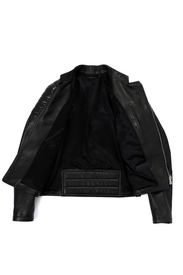 トムフォードラムレザージャケット TOM FORD (トムフォード) NAPPA GRAIN LEATHER ZIP BIKER