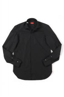 ISAIA () Pointed collar shirt åȥݥץ ݥƥåɥ顼  BLACK (֥å)